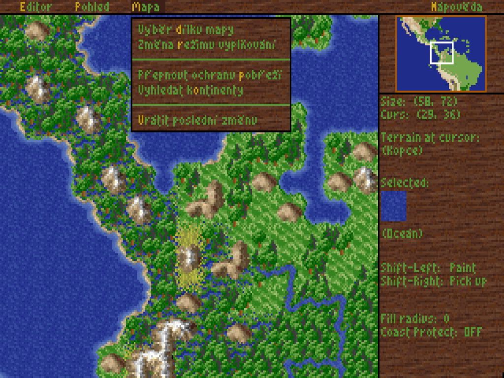 Sid Meier's Colonization - Editor map