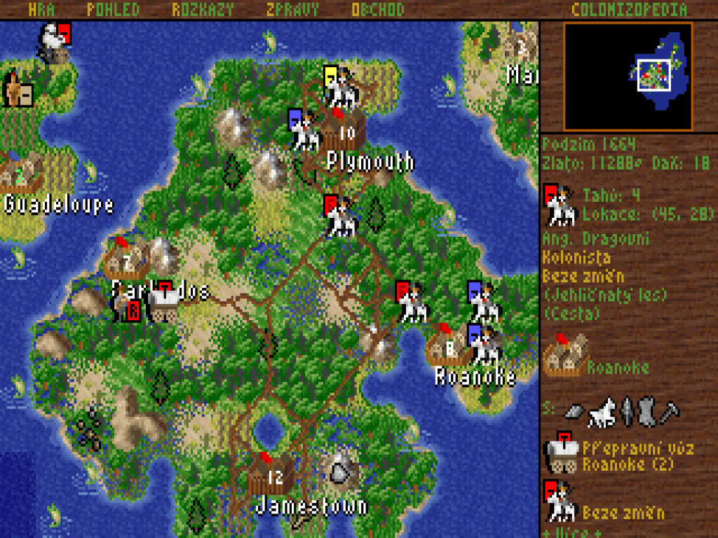 Sid Meier's Colonization - Hra