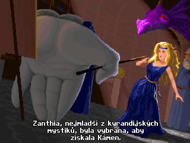 Překvapená Zanthia.